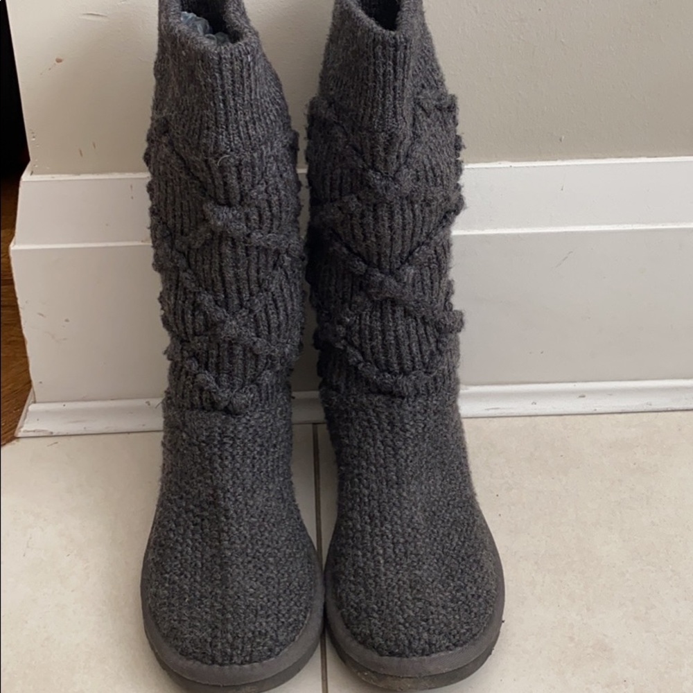 Ugg Cable Knit Cardy Knitted Boots